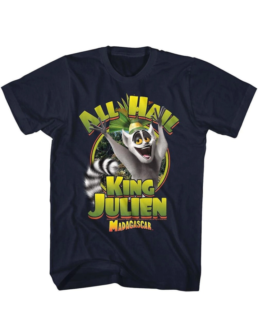 imagem de T-shirt Rei Julien de Madagascar1