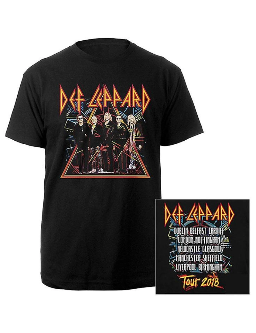 Rockinstone - T-shirt Foto da turnê Def Leppard 2018 (ex. tour/impressão traseira)