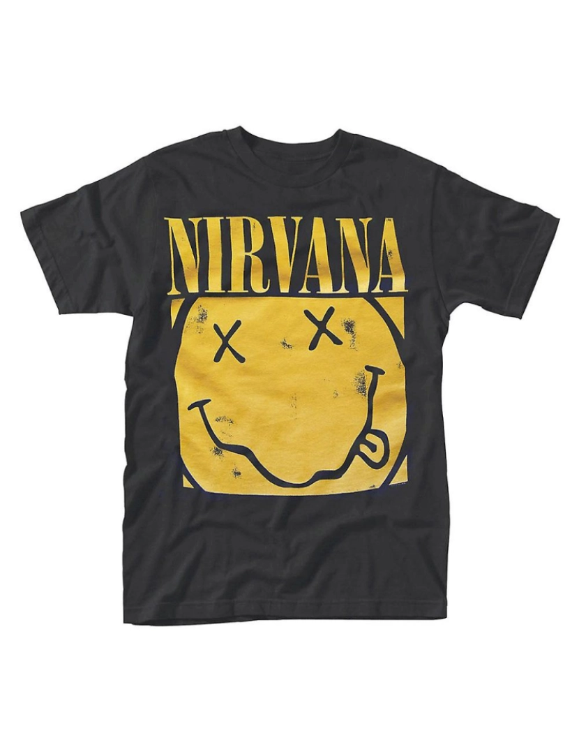 Rockinstone - T-shirt Caixa Nirvana Smiley