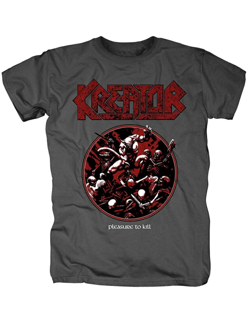 Rockinstone - T-shirt Kreator Prazer em matar círculo