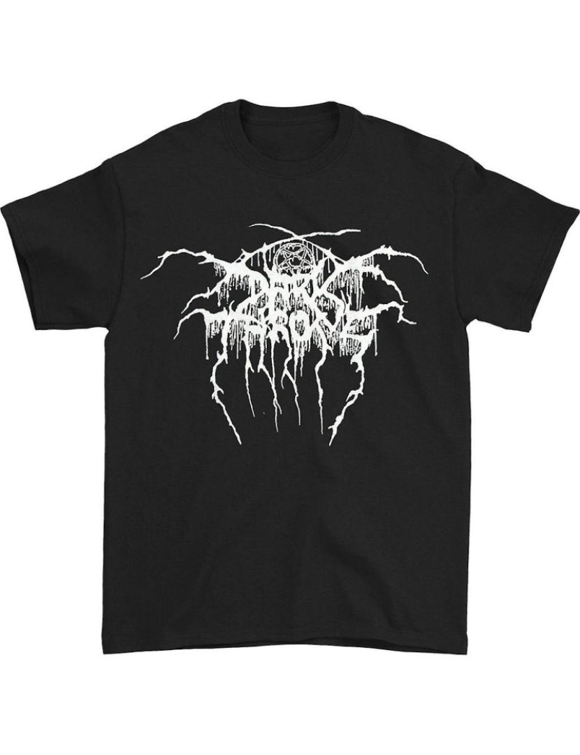 Rockinstone - T-shirt Trono Negro Baphomet