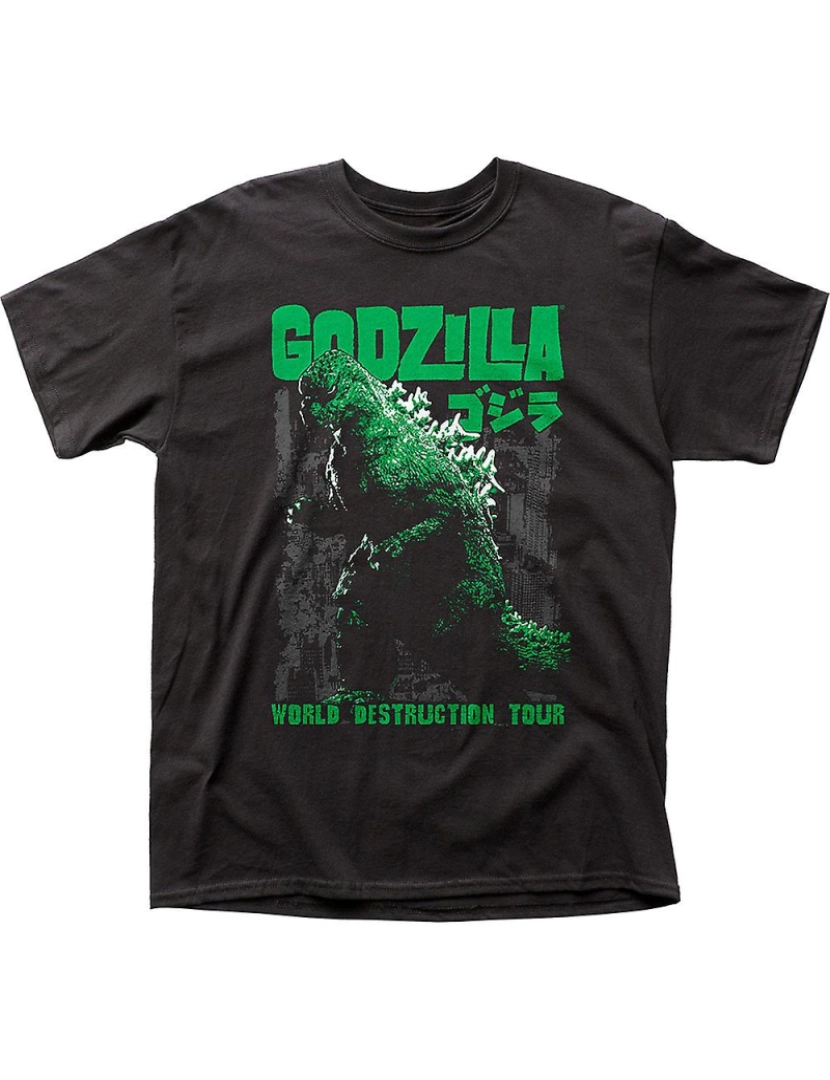 Rockinstone - T-shirt Turnê Destruição Mundial Godzilla