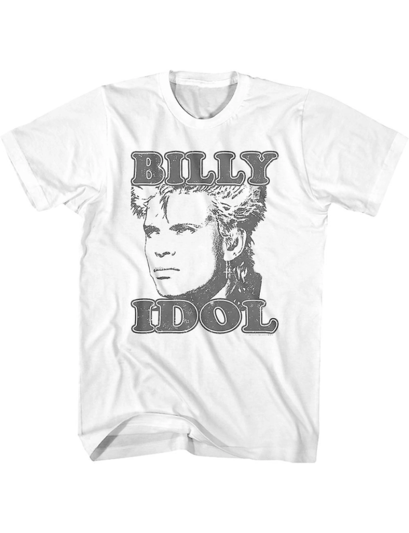 Rockinstone - T-shirt Esboço de Billy Idol