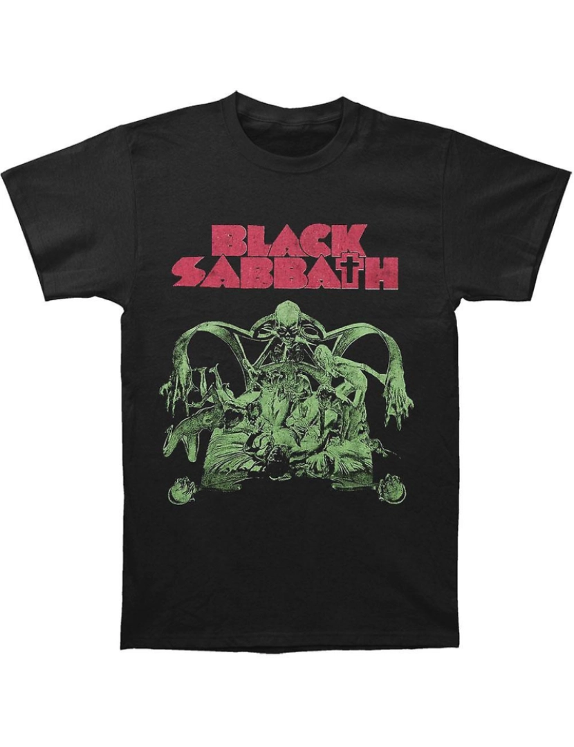 Rockinstone - T-shirt Recorte sangrento do Black Sabbath Sabbath