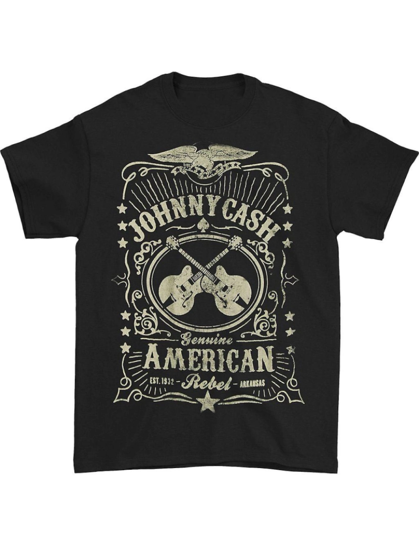 Rockinstone - T-shirt Selo Johnny Cash