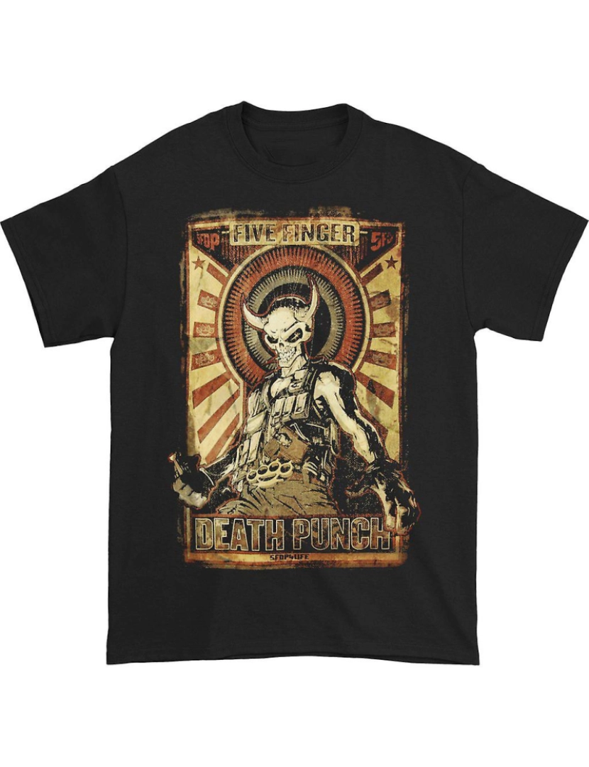 Rockinstone - T-shirt Turnê Mercenário Five Finger Death Punch 2014