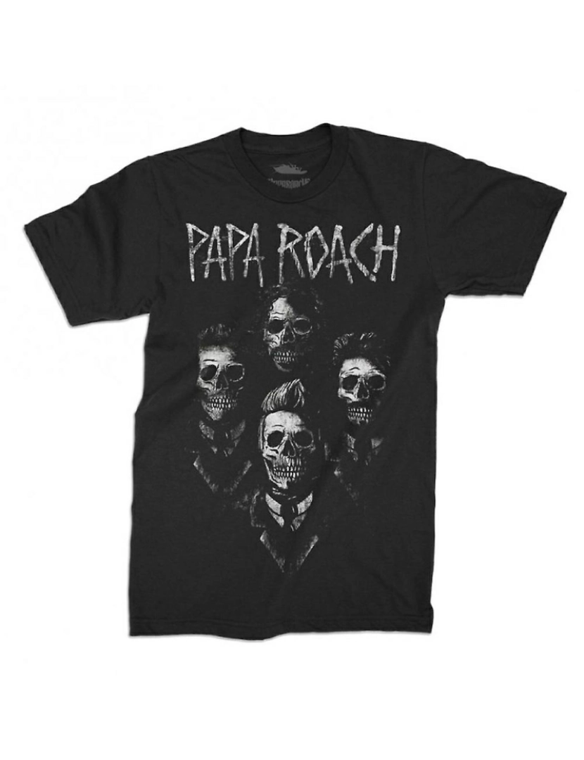 Rockinstone - T-shirt Retrato de Papa Roach, acho que preciso de ajuda