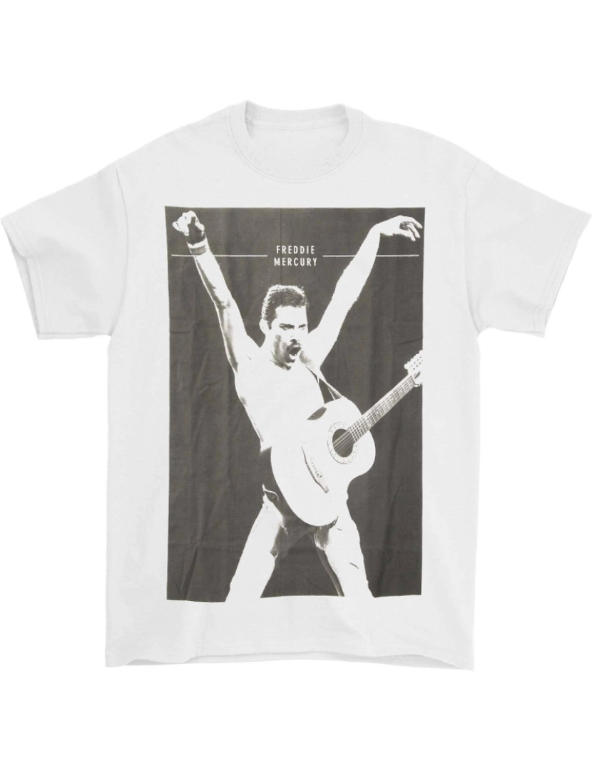 Rockinstone - T-shirt Rainha Freddie e guitarra