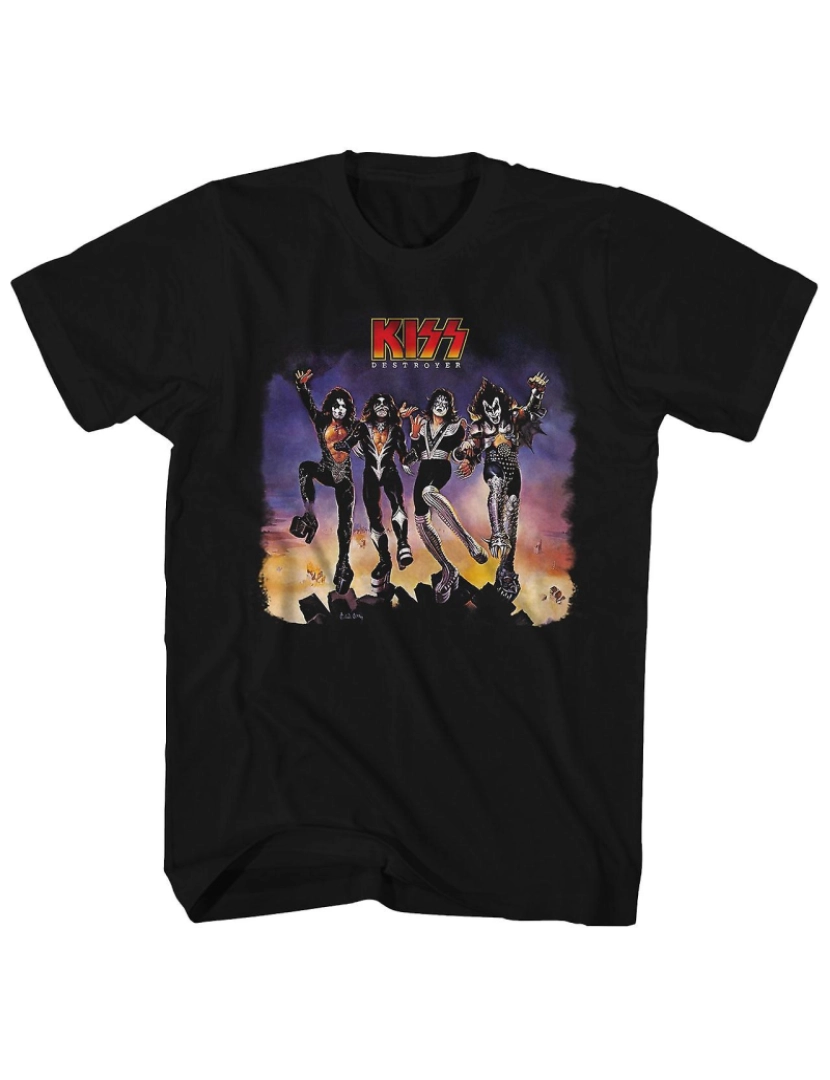 Rockinstone - T-shirt Arte do álbum Kiss Destroyer KISS