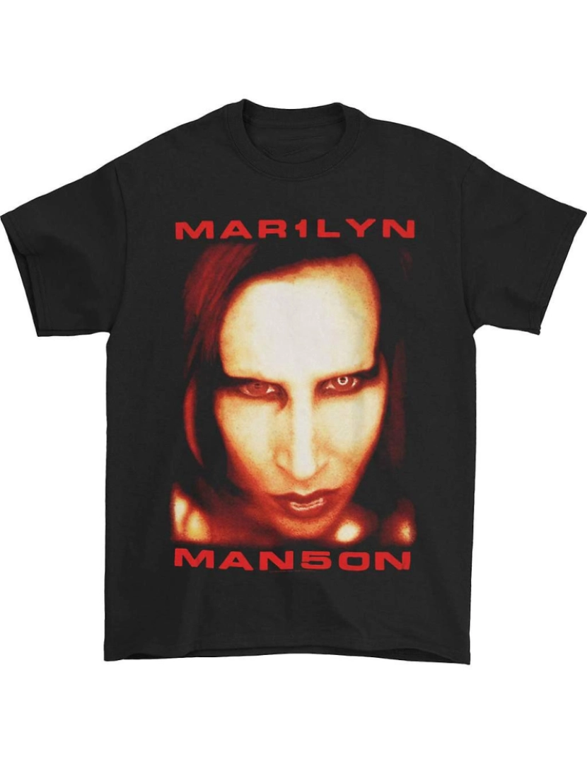 Rockinstone - T-shirt Marilyn Manson Jumbo Enfrenta Satanás