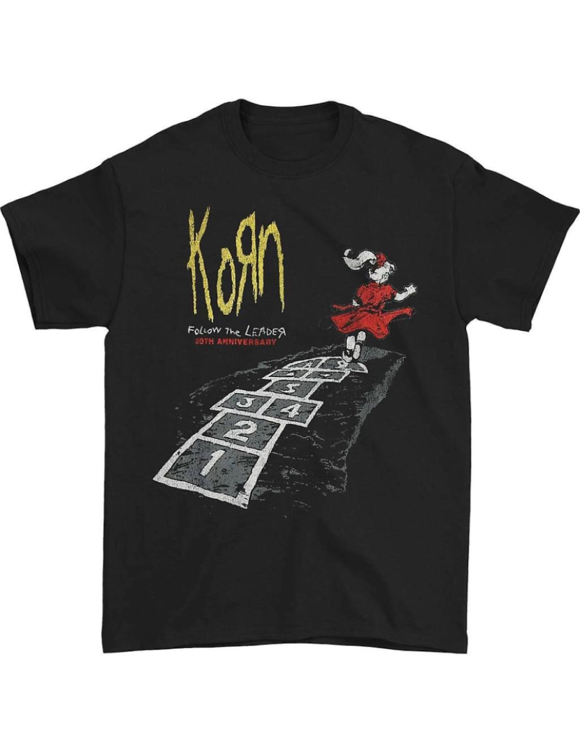 Rockinstone - T-shirt Camiseta Korn Siga o Líder 20º Aniversário