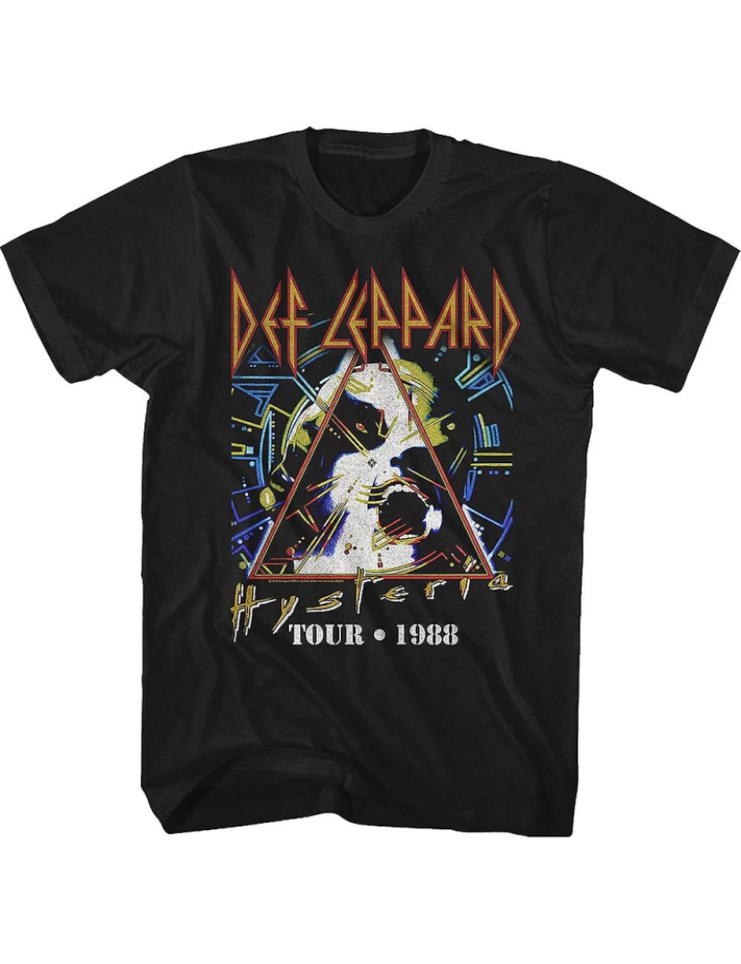 Rockinstone - T-shirt Tour da Histeria Negra Def Leppard