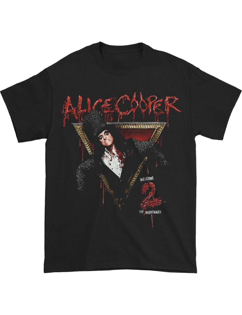 Rockinstone - T-shirt Alice Cooper Bem vindo ao meu pesadelo