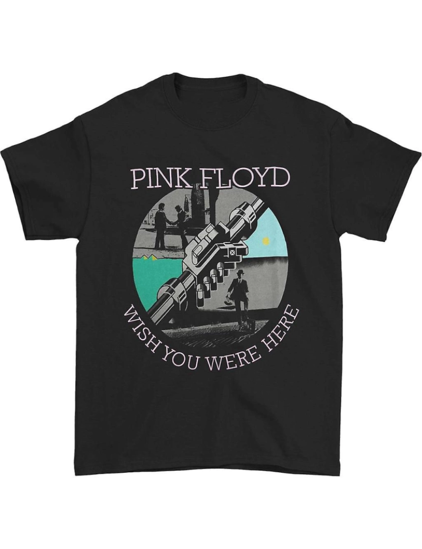 Rockinstone - T-shirt Selo Pink Floyd Aqui