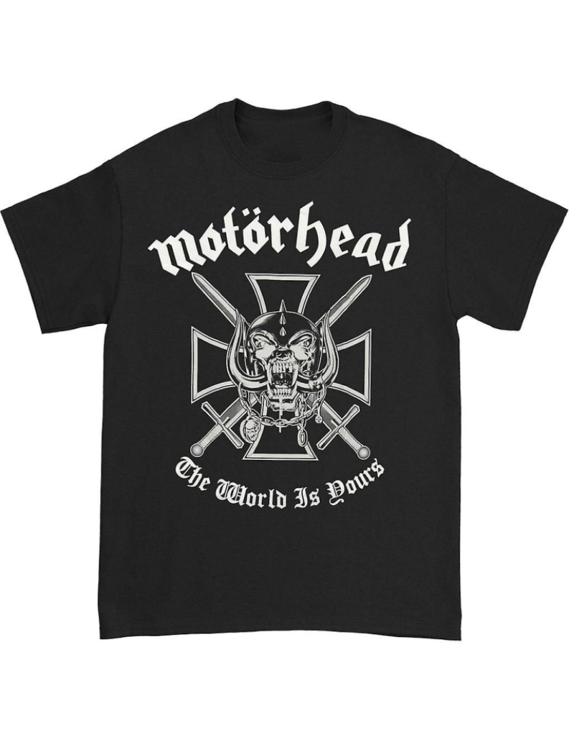 Rockinstone - T-shirt Motorhead Iron Cross (impressão traseira)