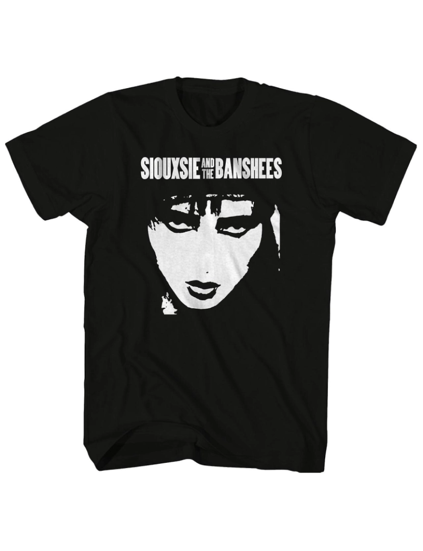 Rockinstone - T-shirt Retrato de rosto de Siouxsie e os Banshees Siouxsie e os Banshees