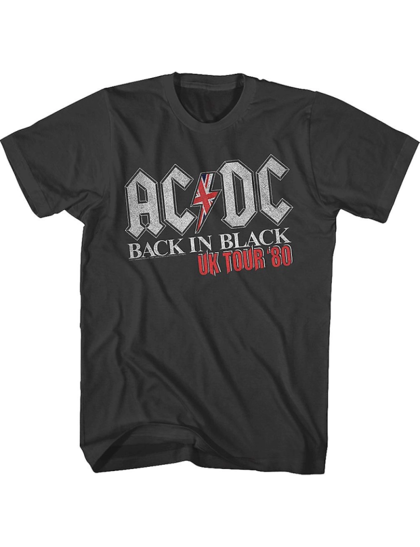 Rockinstone - T-shirt Turnê Back In Black no Reino Unido ACDC