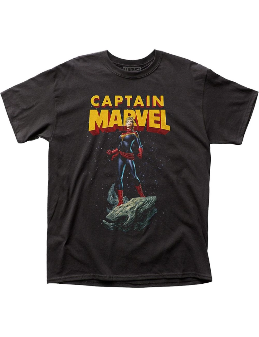 Rockinstone - T-shirt Capitão Marvel retrô