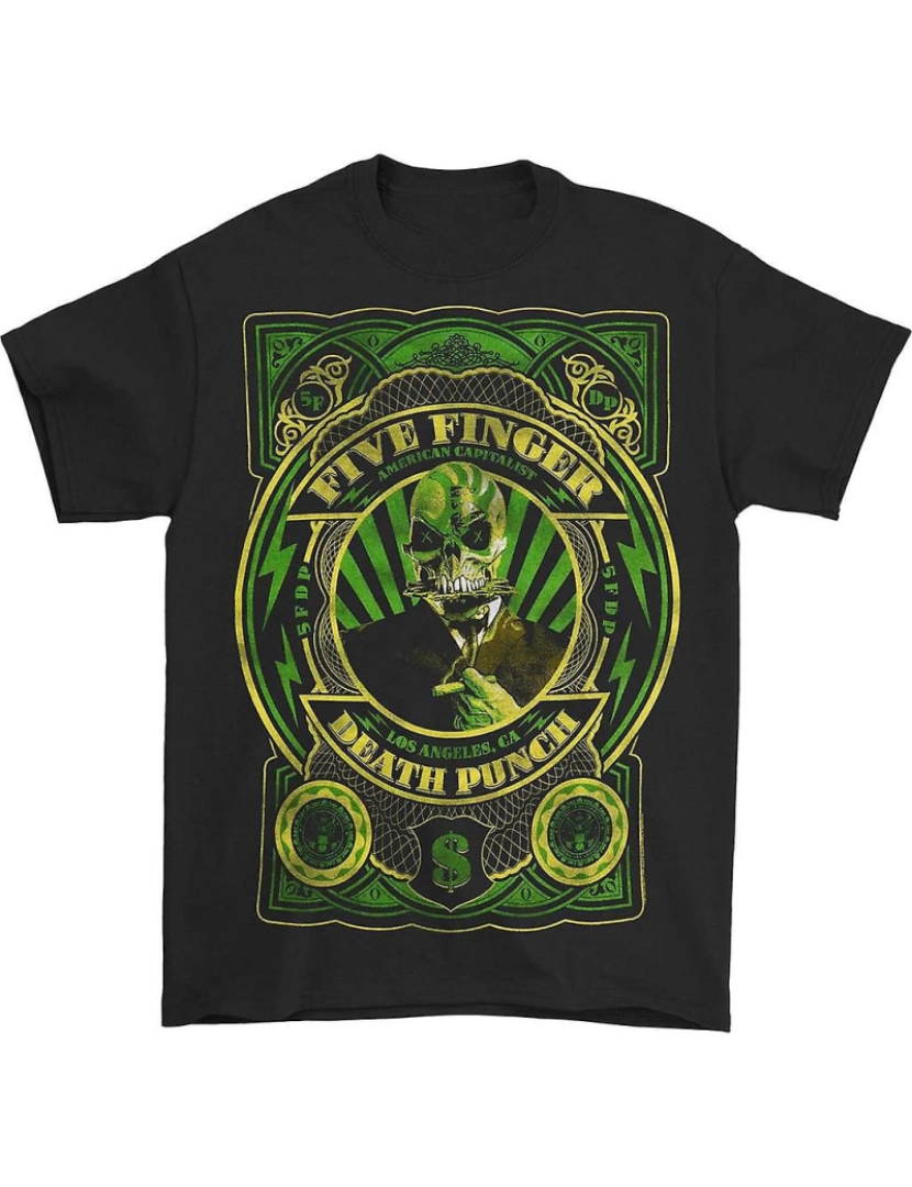 Rockinstone - T-shirt Turnê Five Finger Death Punch Charuto 2011