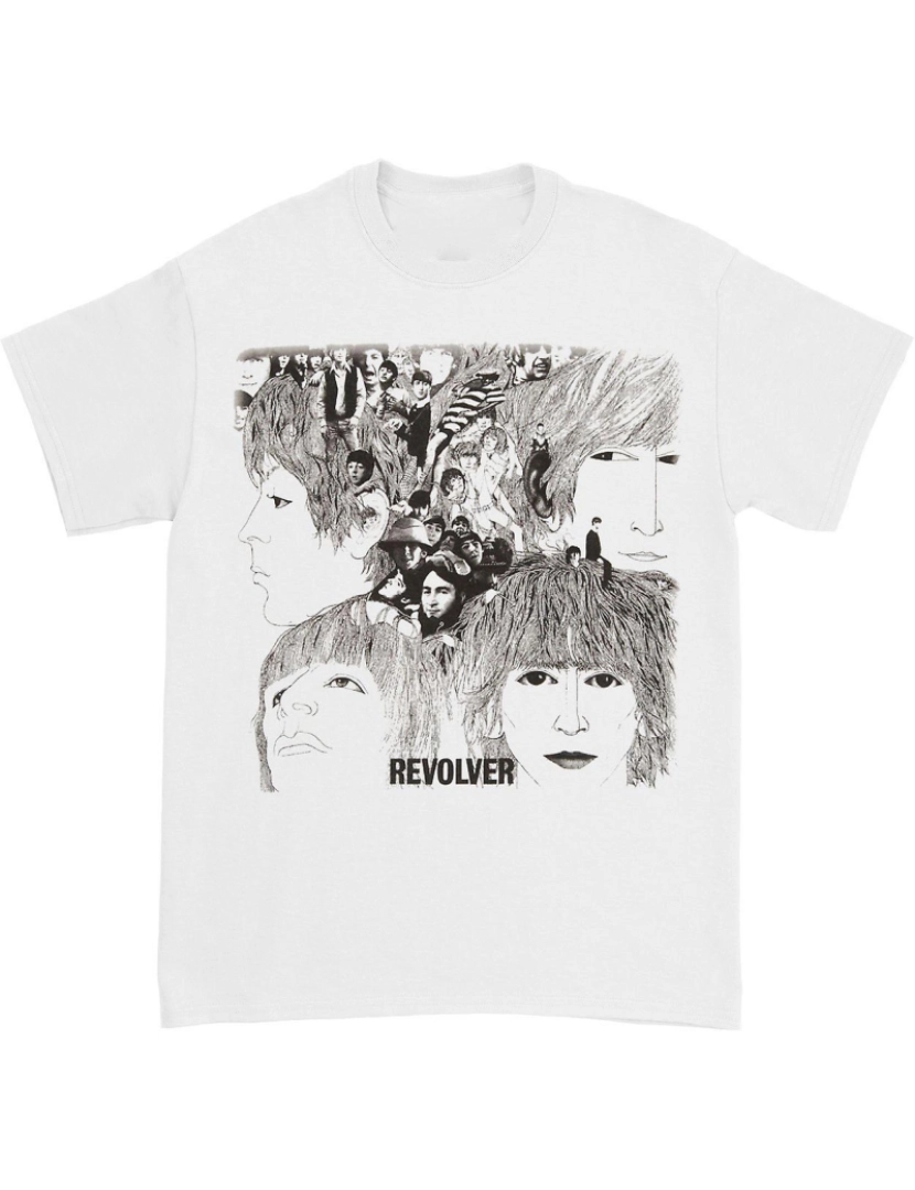 Rockinstone - T-shirt Capa do álbum Beatles Revolver