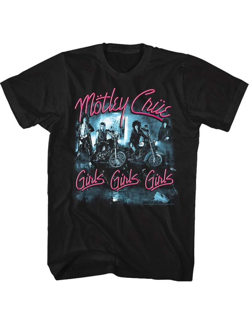 Rockinstone - T-shirt Meninas Meninas Meninas Motley Crue