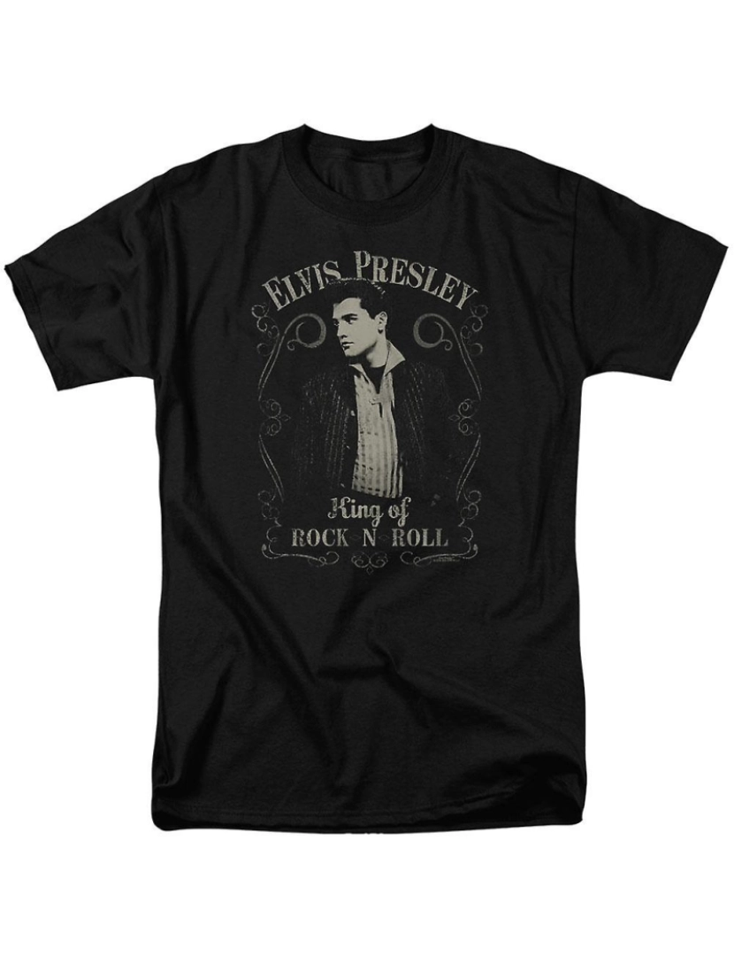 Rockinstone - T-shirt Elvis Presley Lenda do Rock Adulto