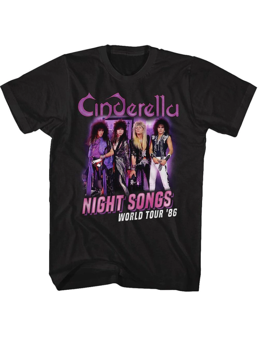 Rockinstone - T-shirt Night Songs World Tour Cinderela