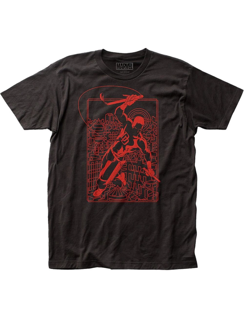 Rockinstone - T-shirt Demolidor com contorno vermelho