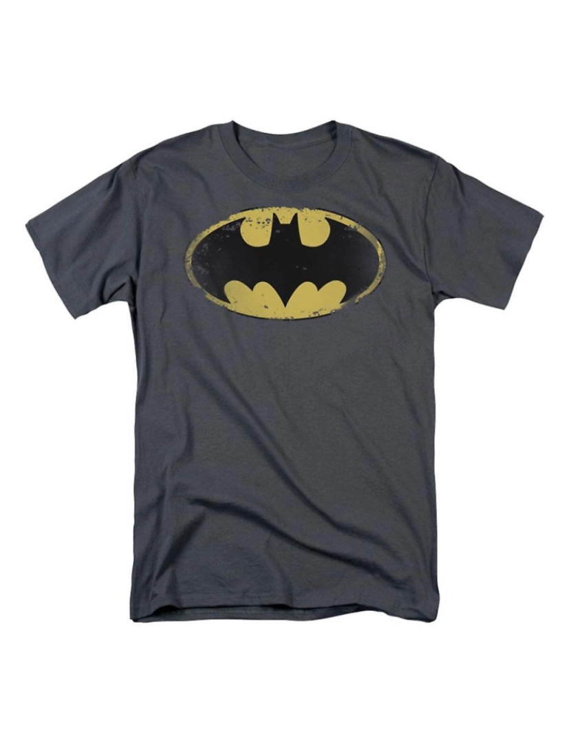 Rockinstone - T-shirt Escudo Angustiado do Batman