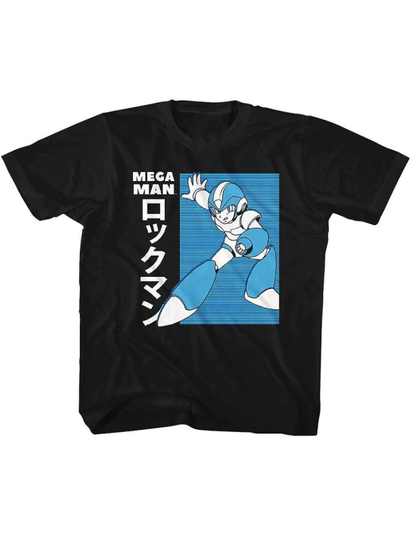 Rockinstone - T-shirt Mega Man Mega Man Jpn Juventude