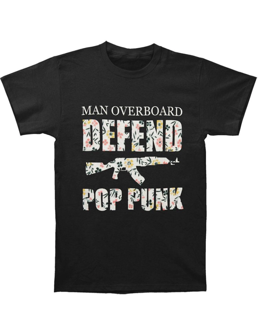 Rockinstone - T-shirt Homem ao mar floral defender pop punk