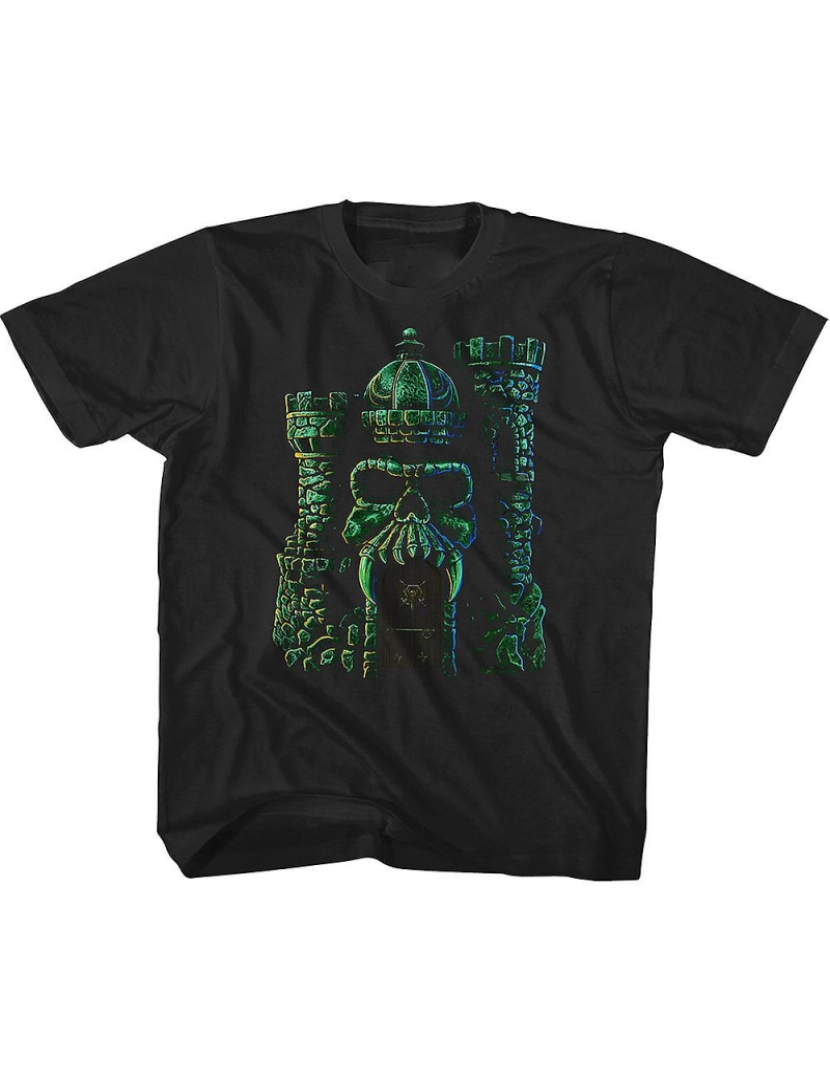 Rockinstone - T-shirt Camisa clássica juvenil Castle Grayskull Masters of the Universe