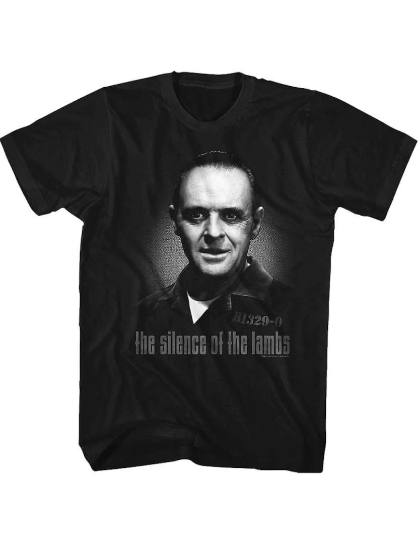 Rockinstone - T-shirt Preto e branco Hannibal Lecter Silêncio dos Inocentes