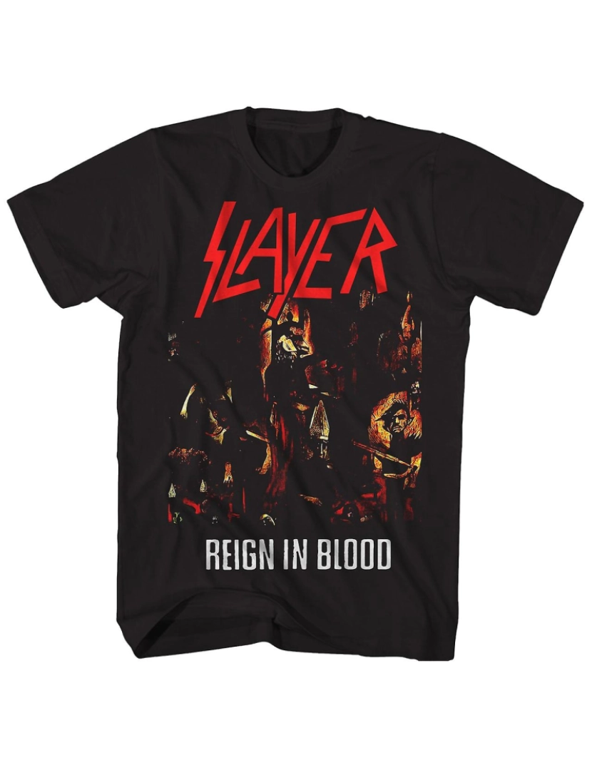 Rockinstone - T-shirt Slayer Reign In Blood Arte do Álbum Slayer