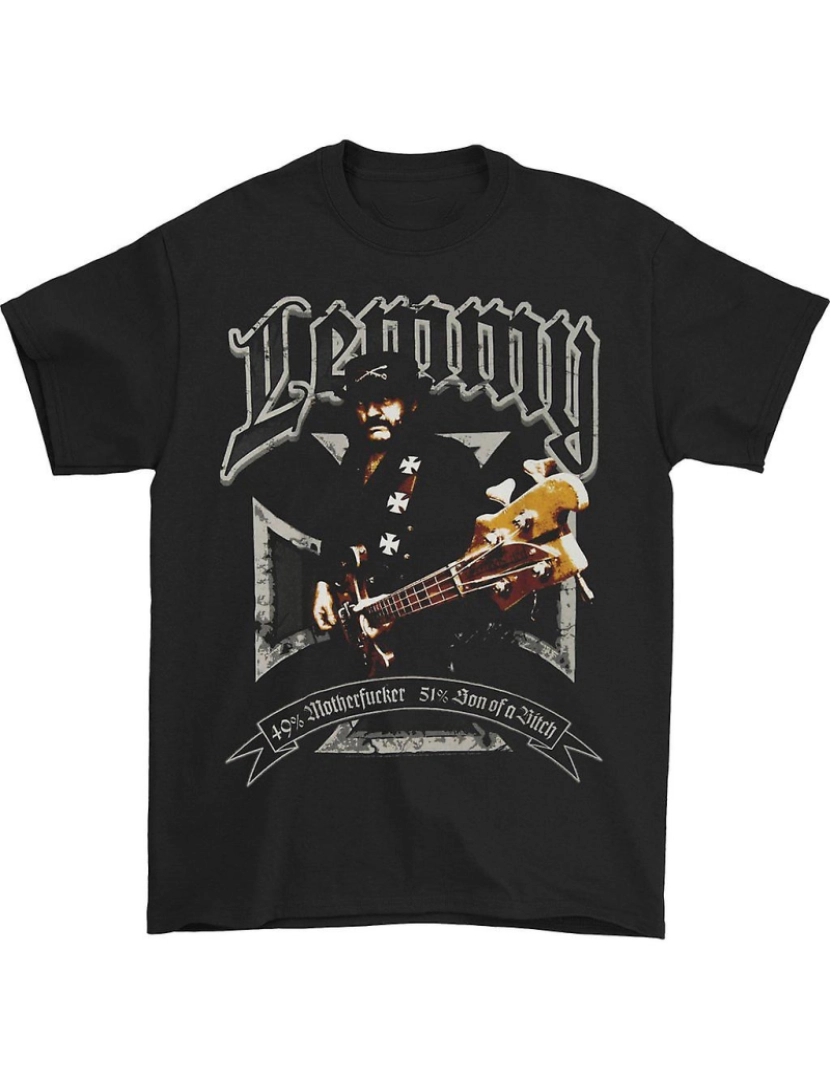 Rockinstone - T-shirt Cruz de Ferro Motorhead 49%