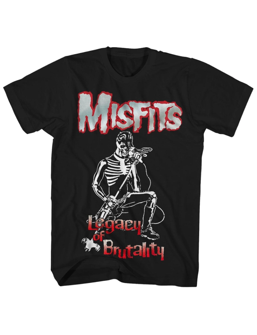 Rockinstone - T-shirt Camisa The Misfits Legacy Of Brutality Misfits