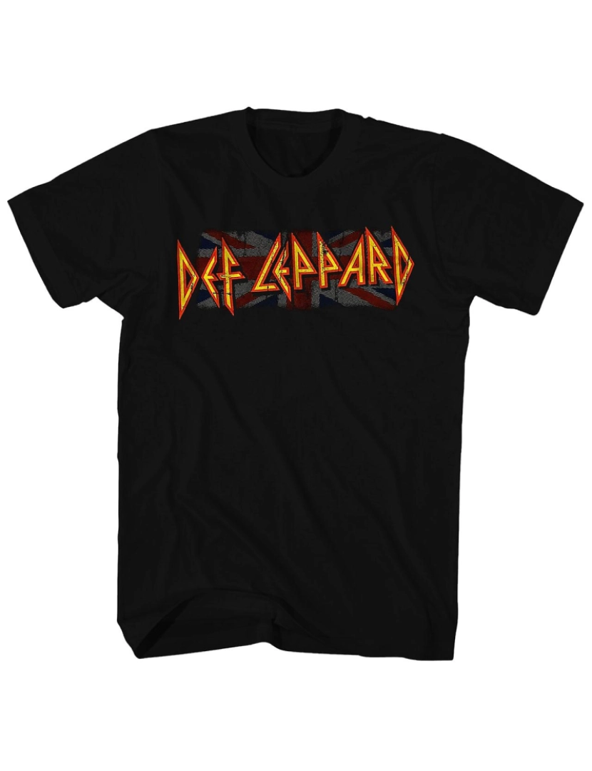 Rockinstone - T-shirt Camisa Def Leppard Union Jack