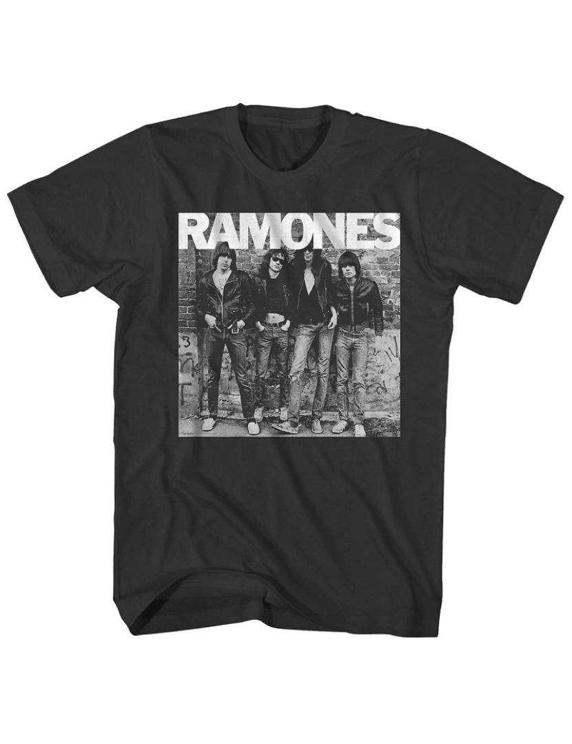 Rockinstone - T-shirt Camisa dos Ramones com arte do álbum de estreia dos Ramones