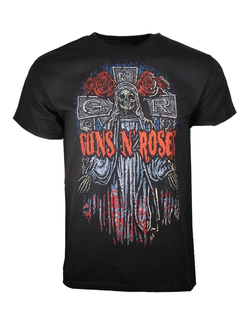 Rockinstone - T-shirt Guns N' Roses Cruz Esqueleto Guns N' Roses