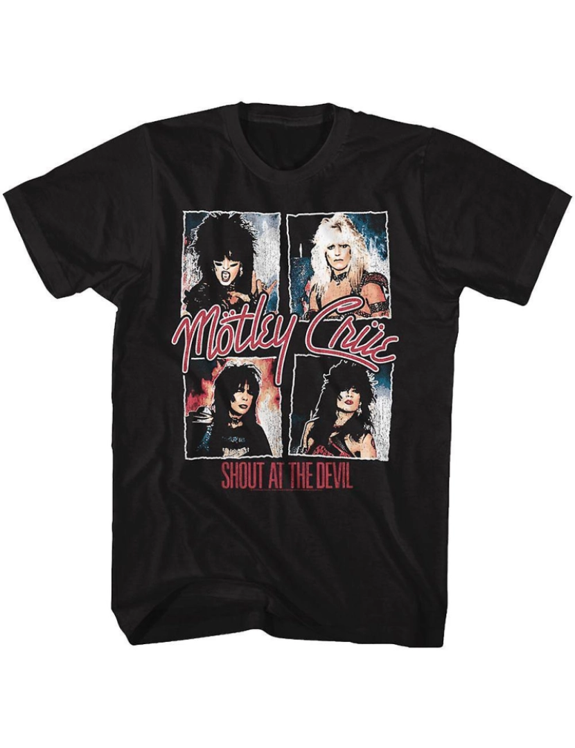 Rockinstone - T-shirt Motley Crue grita para o diabo