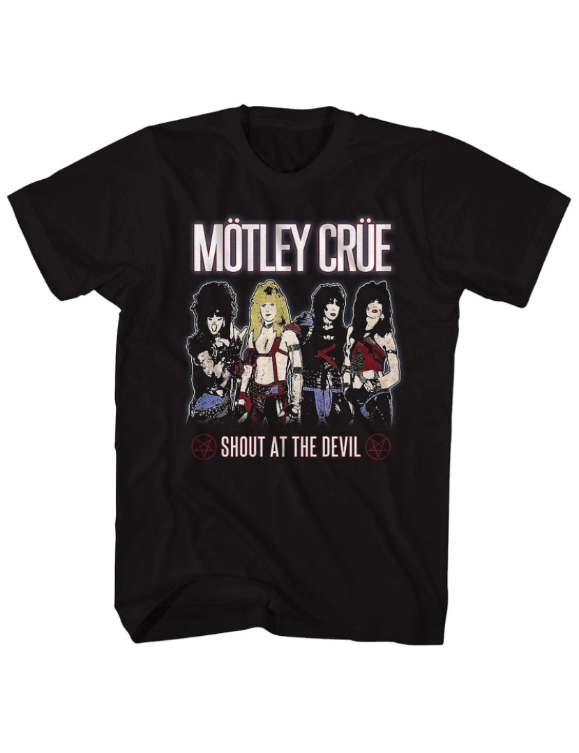 Rockinstone - T-shirt Camiseta Motley Crue Grite para o Diabo