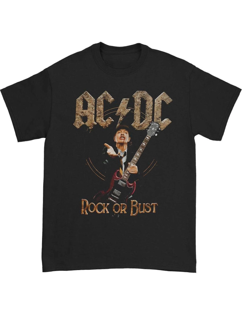 Rockinstone - T-shirt AC/DC Angus Rock ou busto