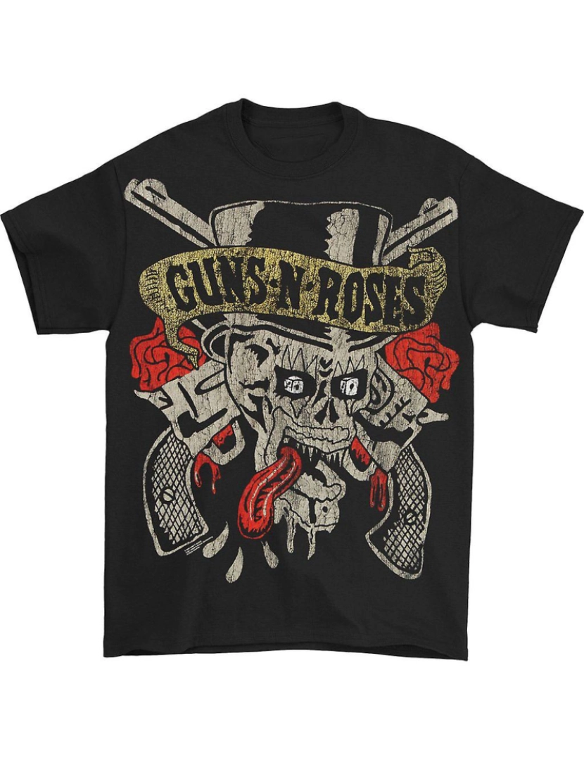 Rockinstone - T-shirt Crânio de língua do Guns N Roses