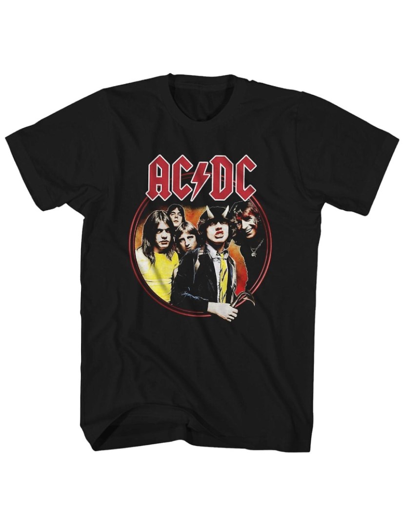 Rockinstone - T-shirt Camisa AC/DC Highway To Hell Circle Logo AC/DC