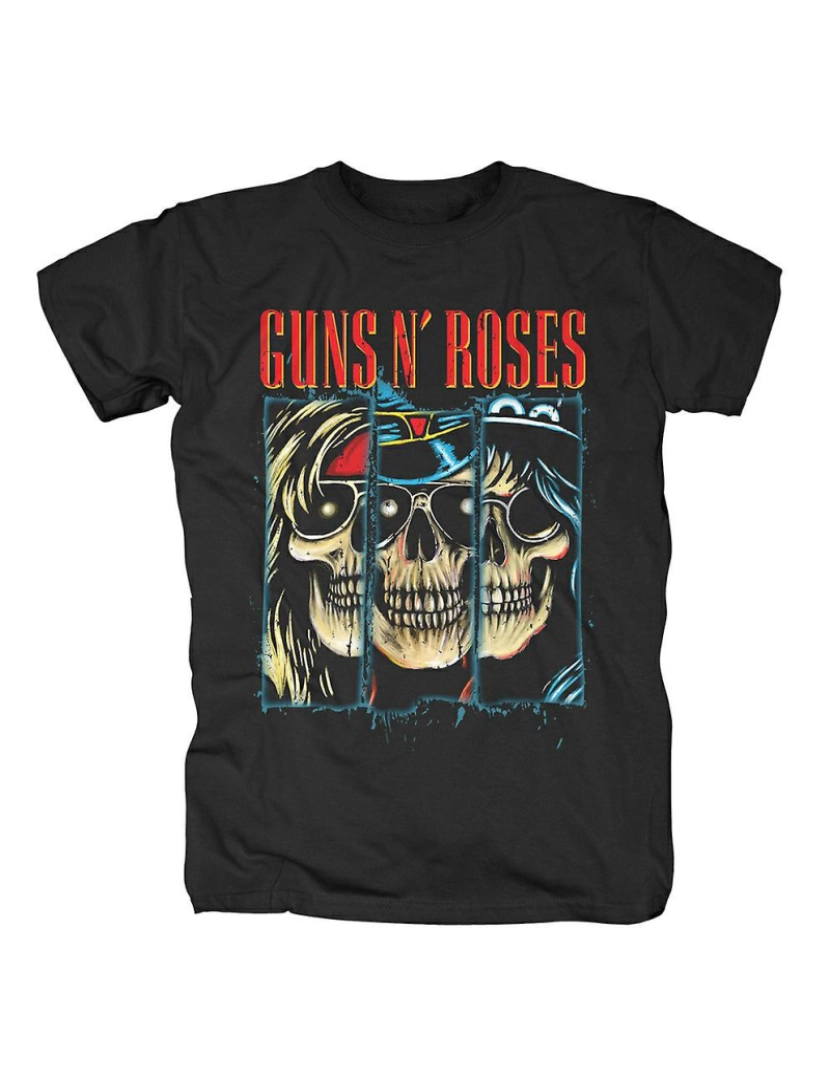 Rockinstone - T-shirt Guns N Roses dividiu crânios