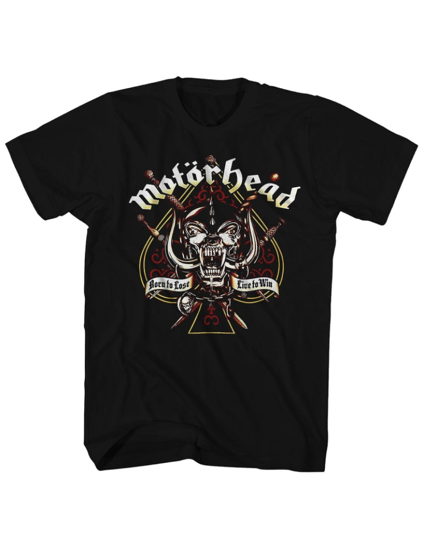 Rockinstone - T-shirt Camiseta Motorhead Sword & Spade Logo