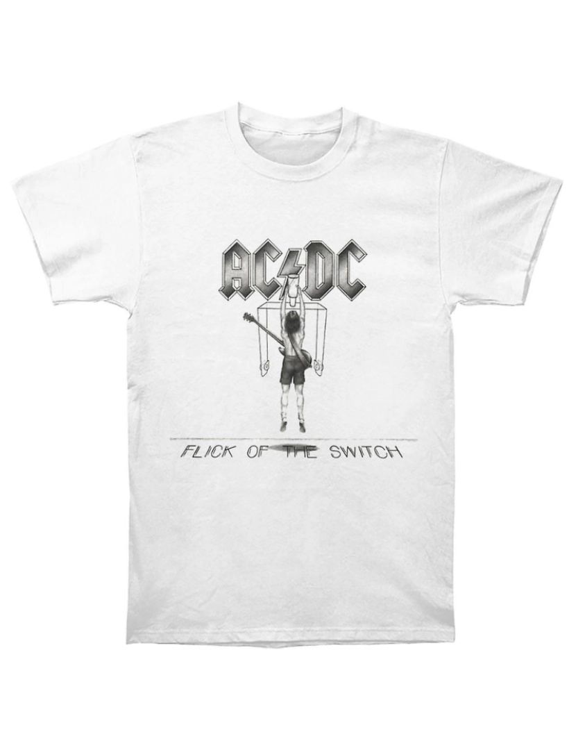 Rockinstone - T-shirt Interruptor ACDC Branco