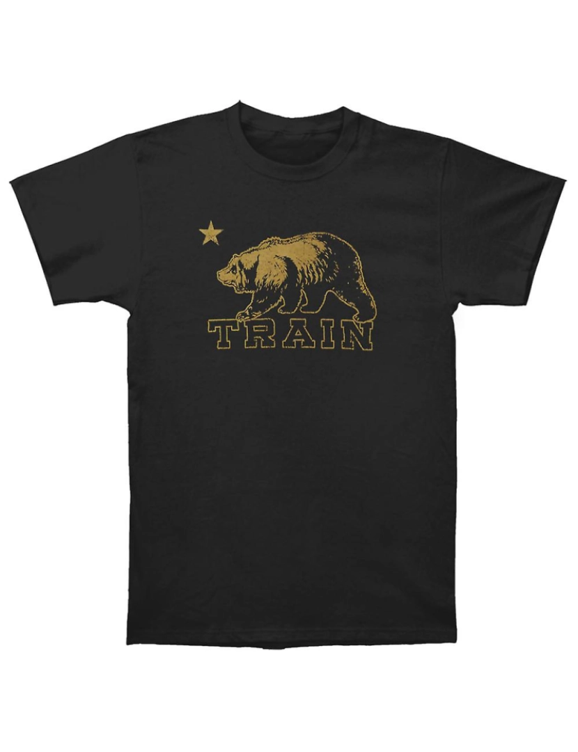 Rockinstone - T-shirt Trem Urso Ouro