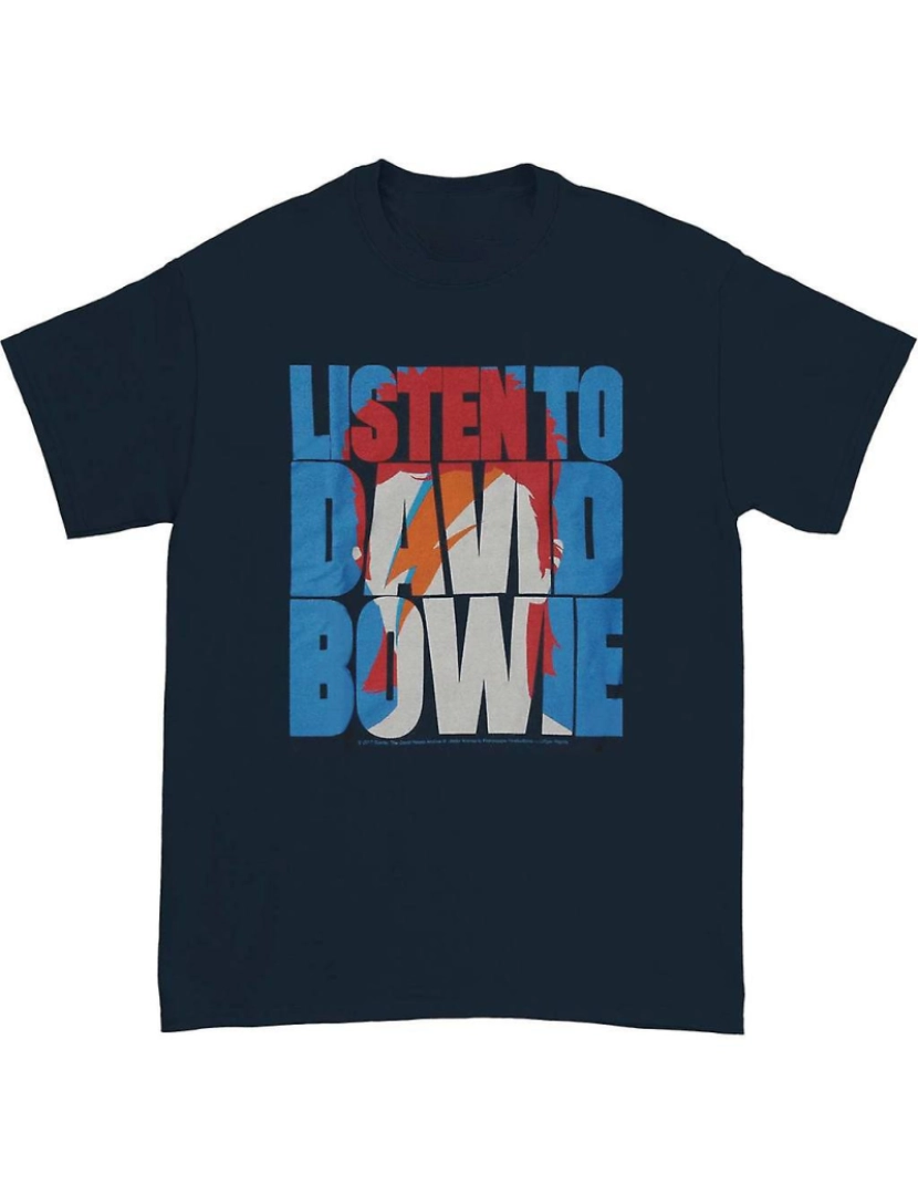 Rockinstone - T-shirt David Bowie Ouça Bowie