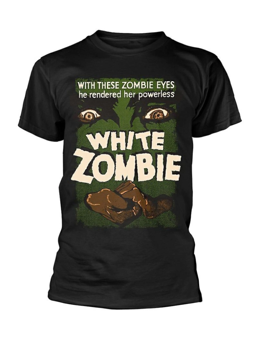 Rockinstone - T-shirt Pôster do Zumbi Branco dos Filmes do Plano 9